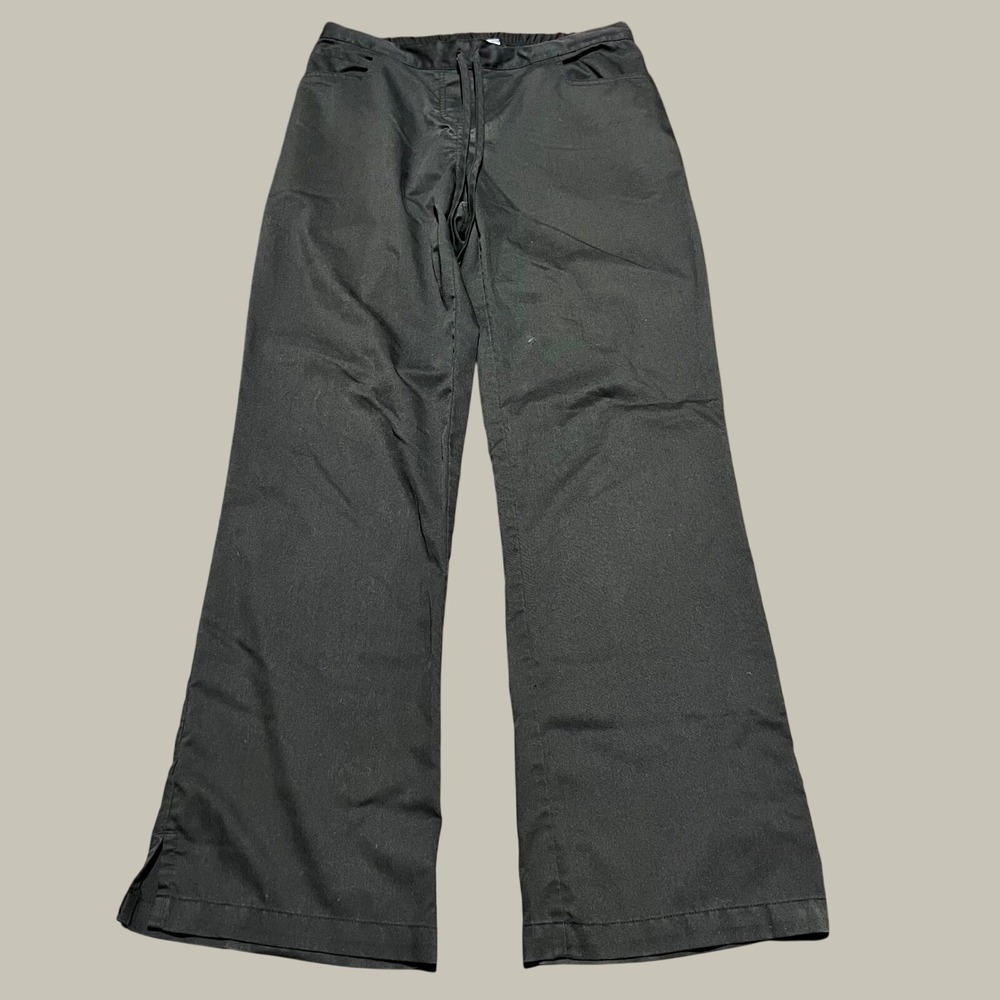 Greys Anatomy by Barco Black Scrub Pants Medium Tall MT Drawstring Medical Wear